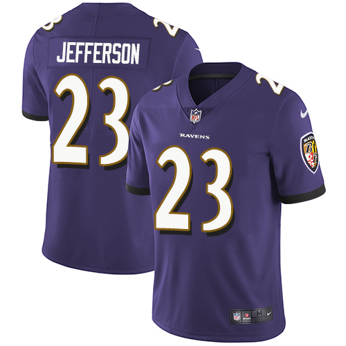 Nike Ravens #23 Tony Jefferson Purple Team Color Men's Stitched NFL Vapor Untouchable Limited Jersey - Click Image to Close